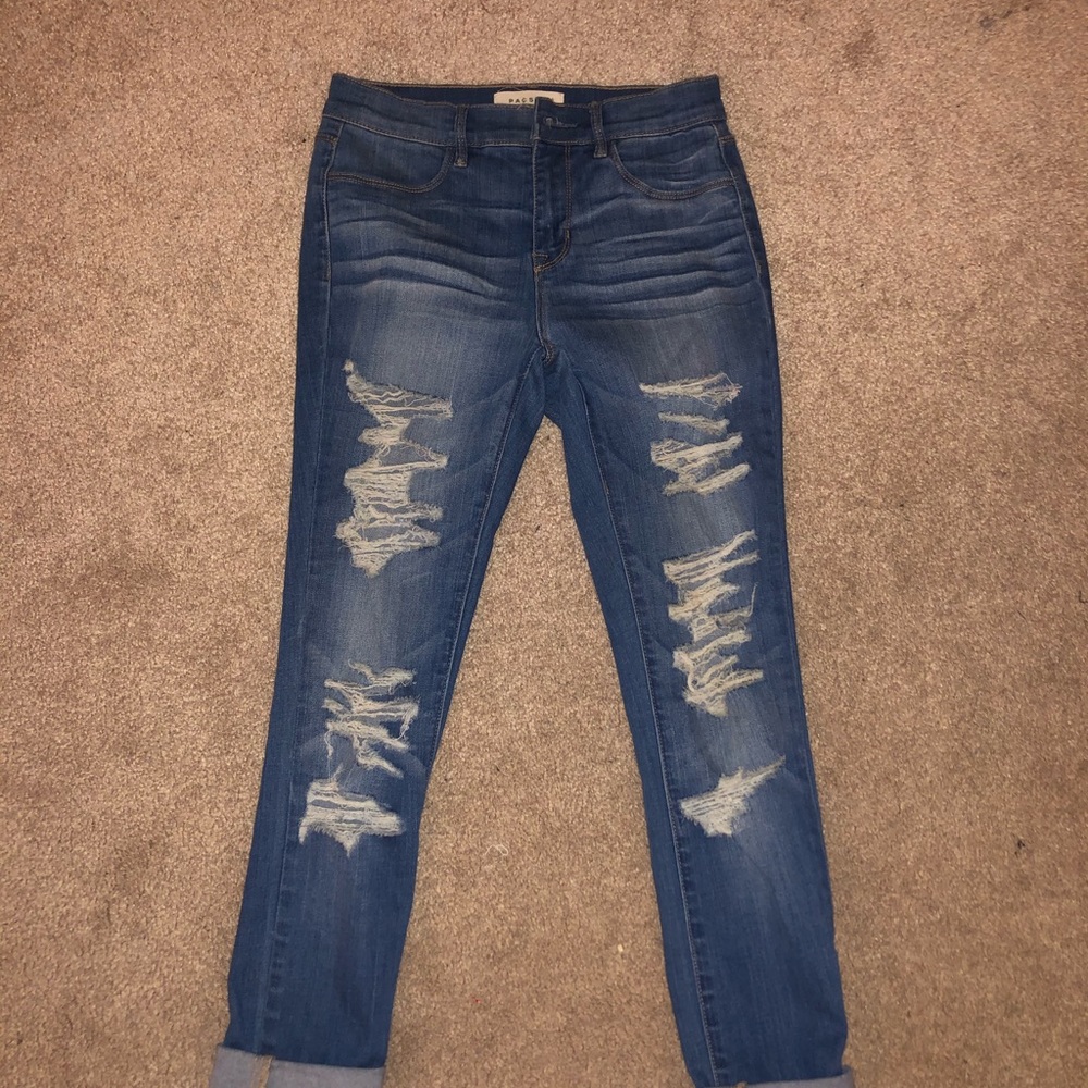 Pacsun high waisted ripped skinny jeans